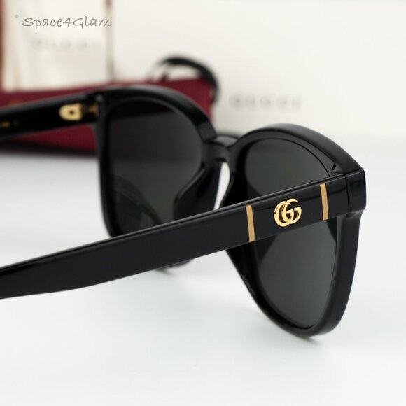BRAND NEW Gucci Men Sunglasses Black Grey Square GG0637SK 004 - Picture 5 of 10